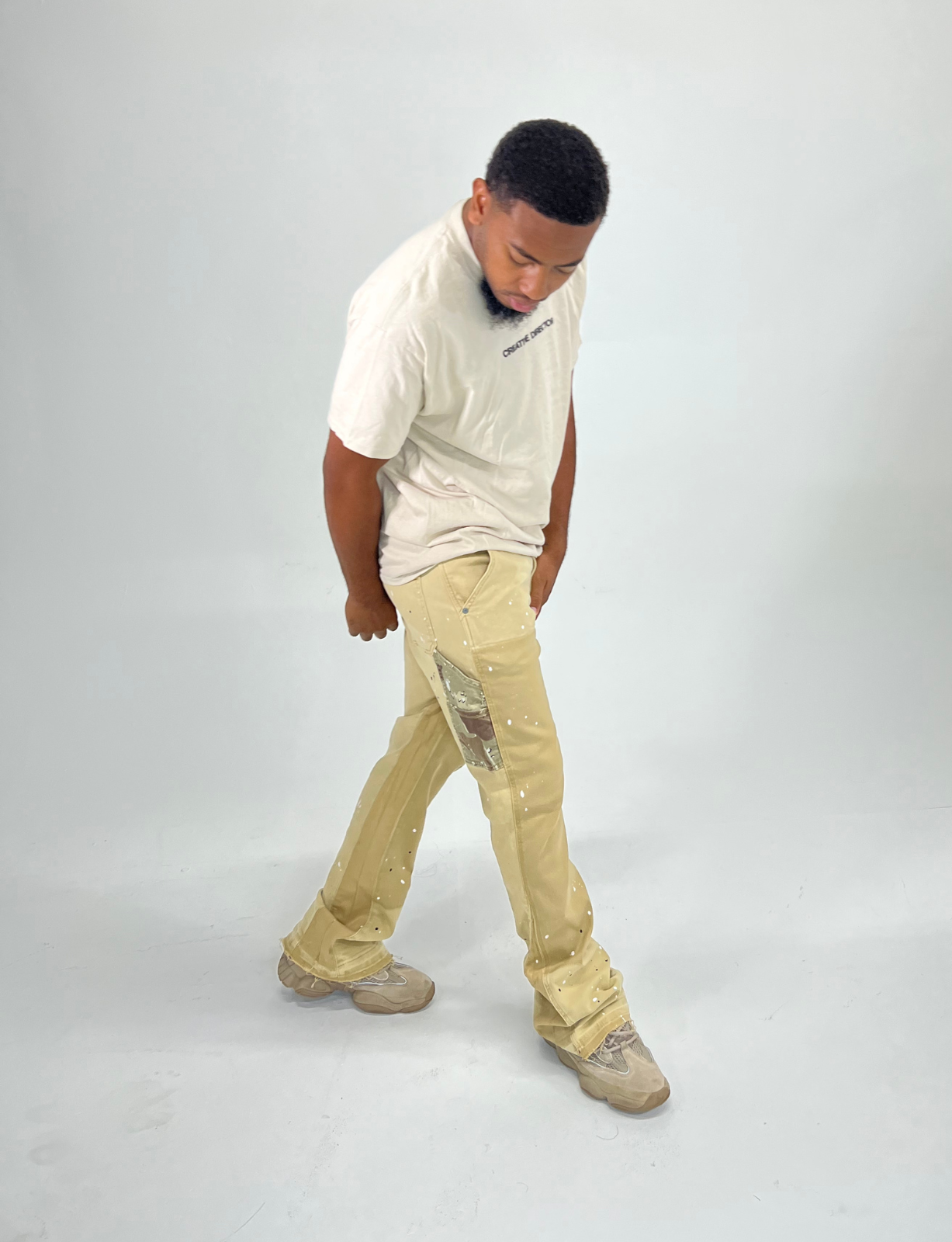 KH19 KHAKI CARGO PANTS