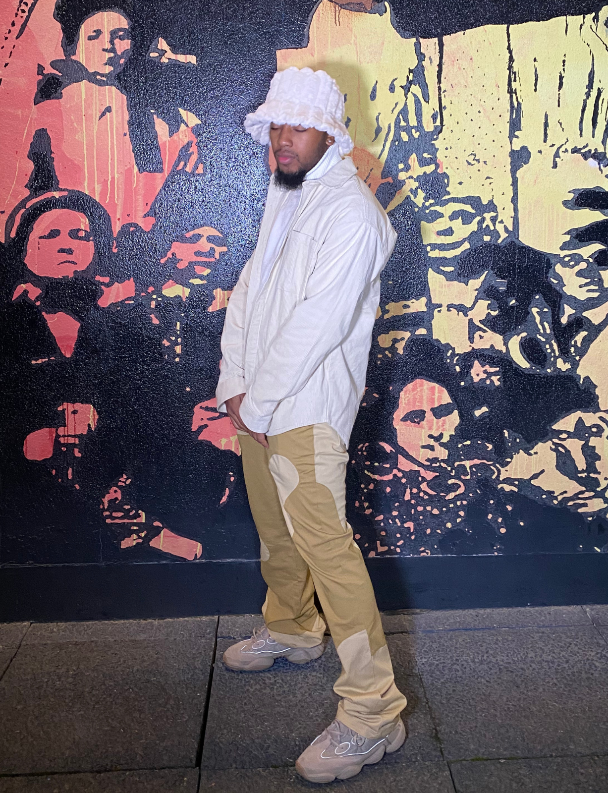 KH15 | FRENCH VANILLA FUR BUCKET HAT