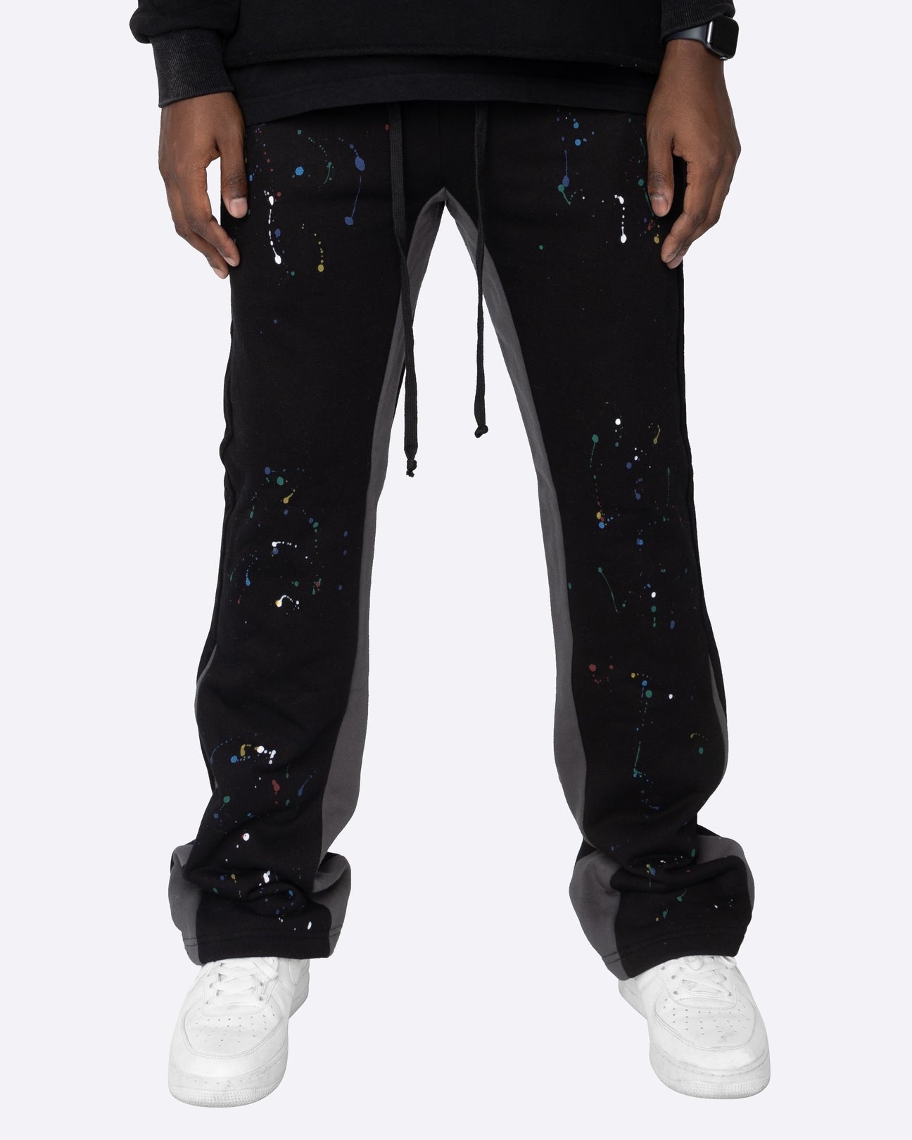 KH14 | CONTRAST SWEATPANTS BLACK